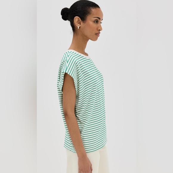 Pistola TRINA MUSCLE TEE - VERT STRIPE - green - small - Picture 5 of 9